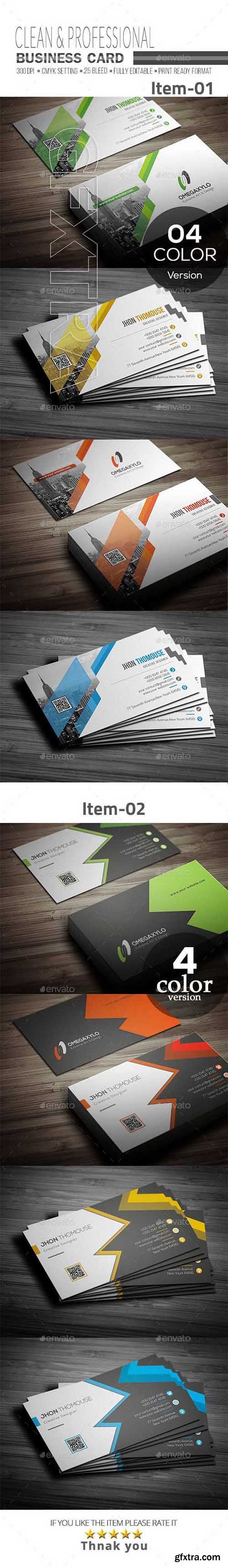 GraphicRiver - Business Card Bundle 2 In 1 20712119