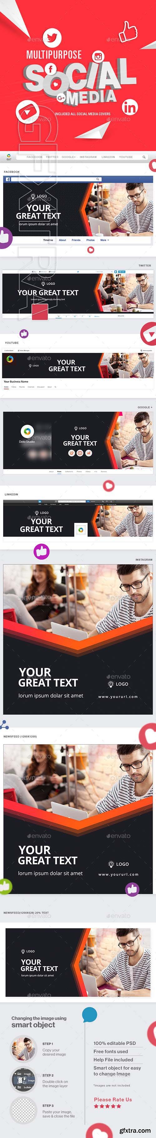 GraphicRiver - Multipurpose Social Media Pack 20717000