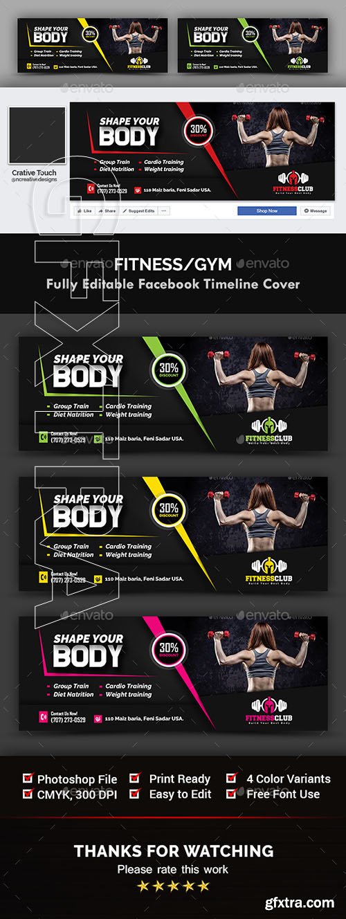 GraphicRiver - Fitness Gym Cover Templates 20705384