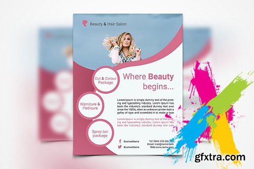 CreativeMarket - Hair Stylist & Salon 1935290