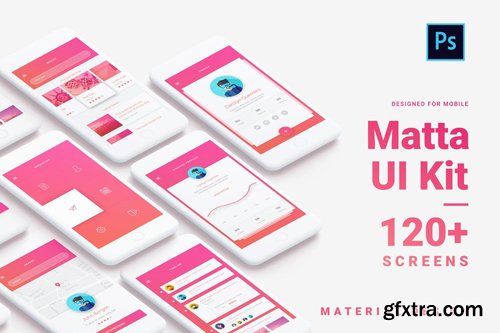 Matta - Material Design UI Kit for Ps