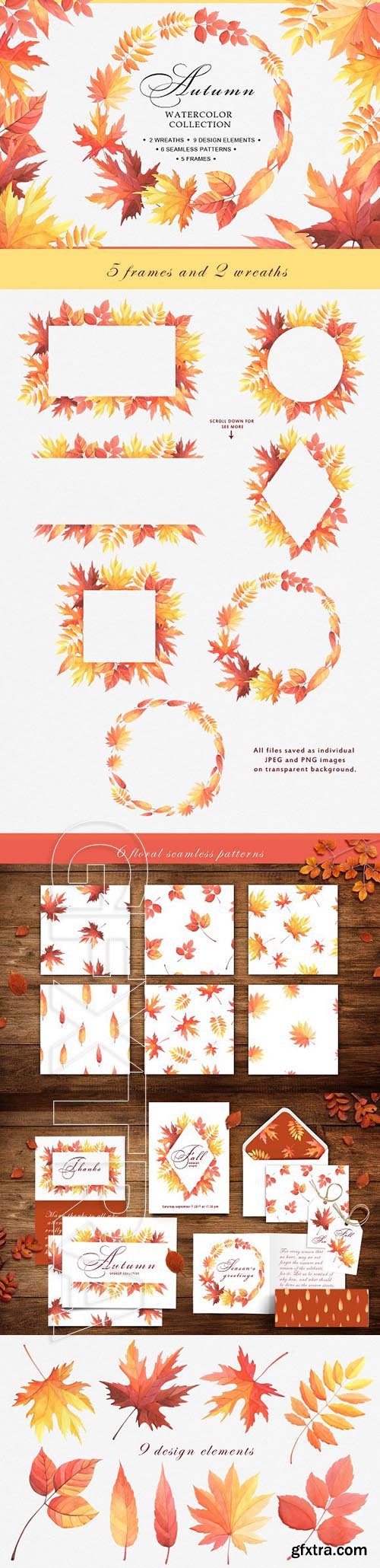 CreativeMarket - Autumn watercolor collection 1916581