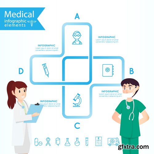 Vectors - Medical Infographics Set 20