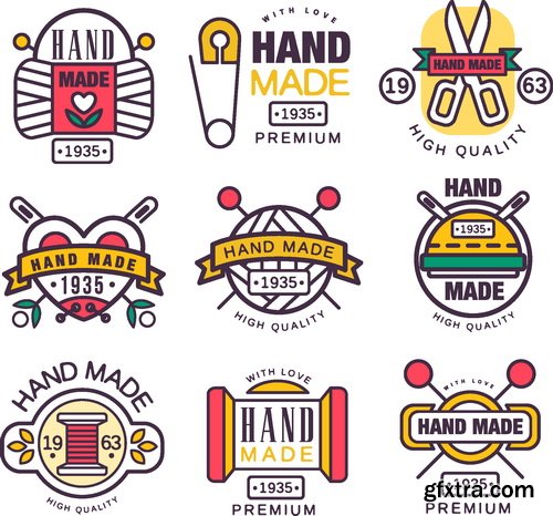 Vectors - Creative Handmade Labels