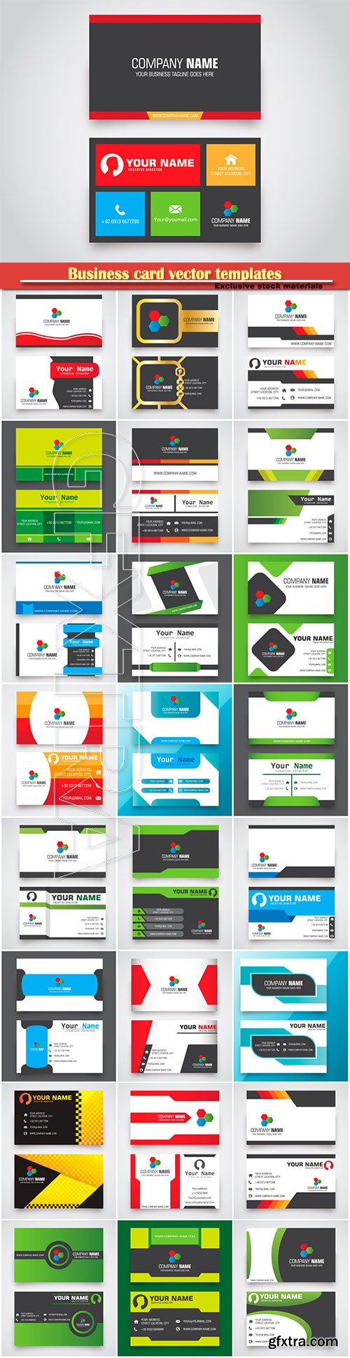 Business card vector templates # 31