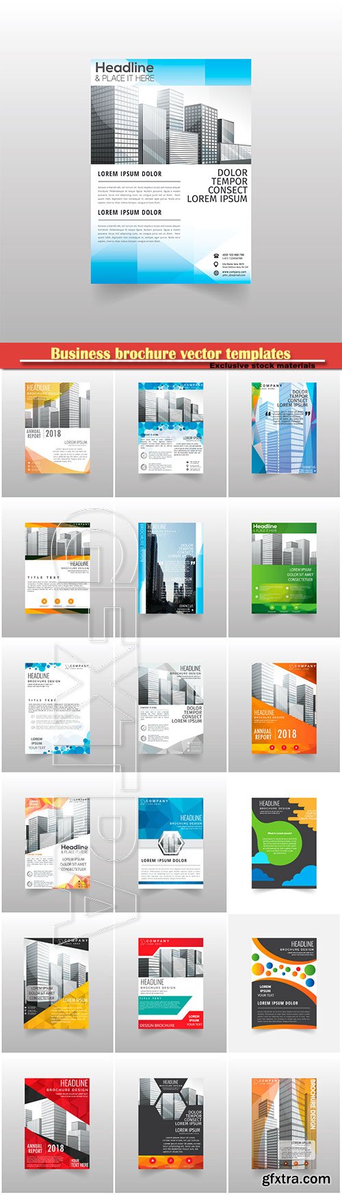 Business brochure vector templates, magazine cover, business mockup, education, presentation, report # 65