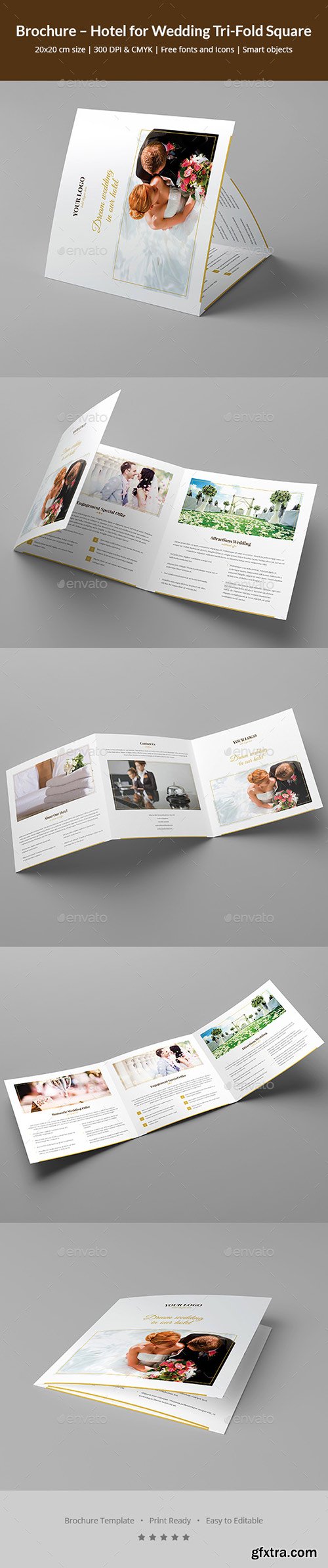 Graphicriver - Brochure – Hotel for Wedding Tri-Fold Square 20775483