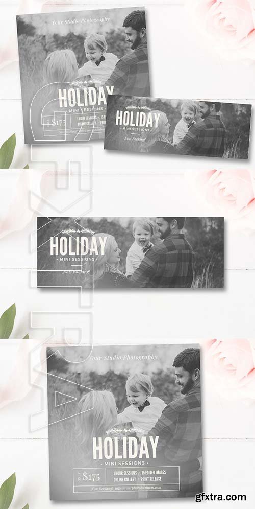 CreativeMarket - Photo Holiday Mini Session Template 1935687