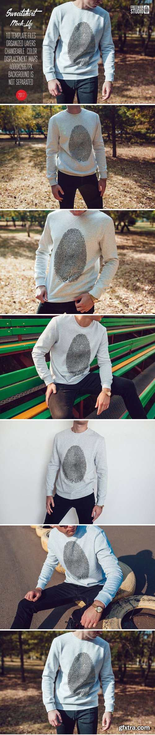 CM - Men\'s Sweatshirt Mock-Up Vol.1 2017 1869074