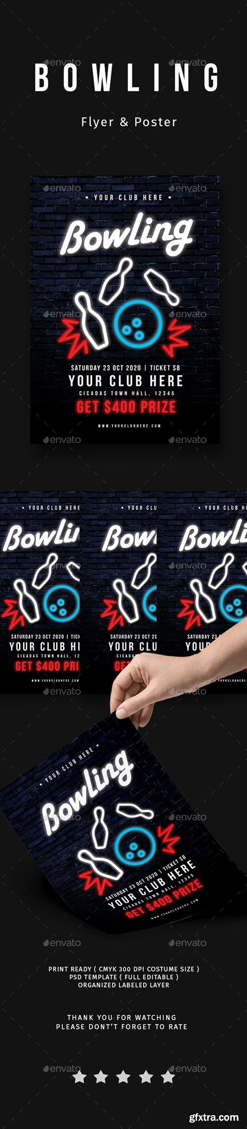 Graphicriver - Bowling Tournament Flyer 20715836