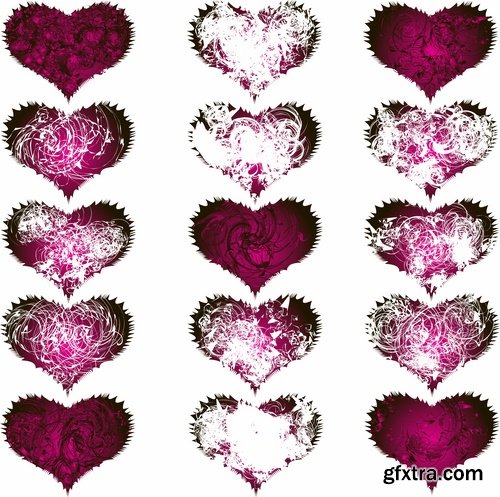 Heart vector image spiral silhouette logo icon Blob 25 EPS