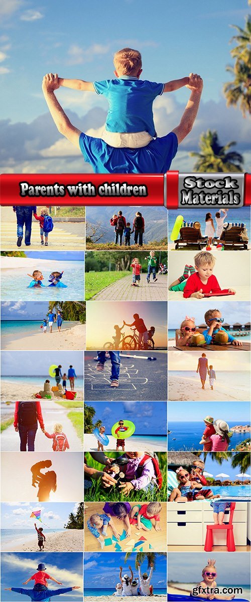 Parents with children on holiday vacation journey kid mom dad 25 HQ Jpeg