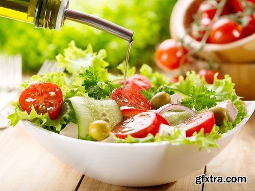 Salad ingredients fruit vegetables 25 HQ Jpeg