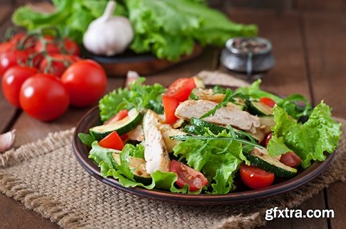 Salad ingredients fruit vegetables 25 HQ Jpeg