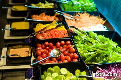 Salad ingredients fruit vegetables 25 HQ Jpeg