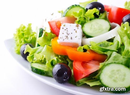 Salad ingredients fruit vegetables 25 HQ Jpeg