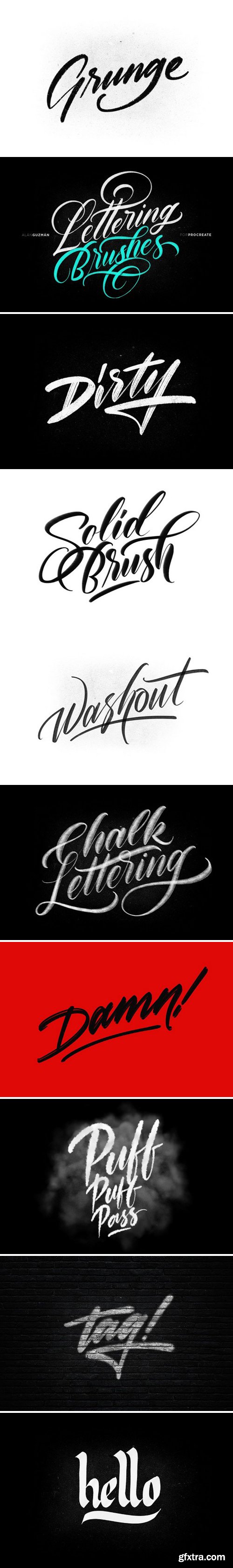 CM - Procreate Lettering Brushes 1835407