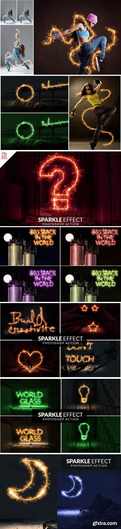 CM - Sparkle Effect Photoshop action 1871076