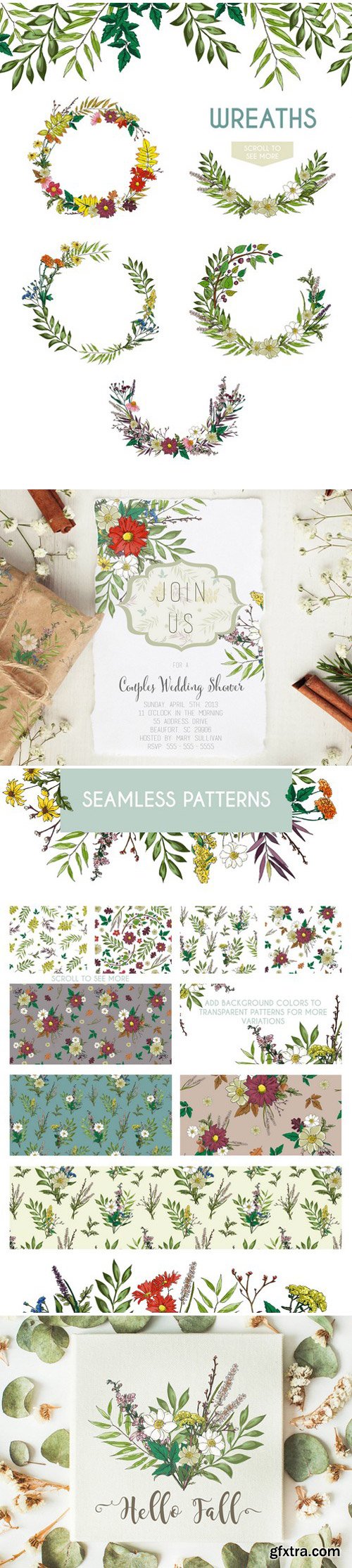 CM - Autumn Wildflower Graphic Set 1872584