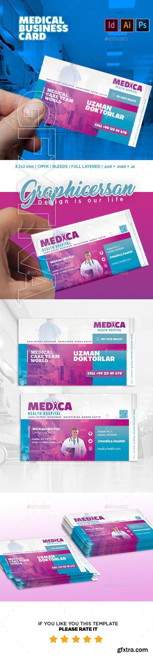 GraphicRiver - Medical Business Card Template 20710525