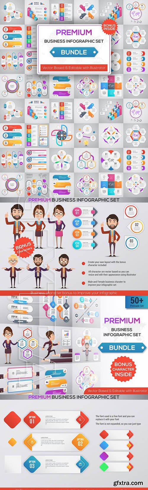 CreativeMarket - Premium Business Infographic Bundle 1933626