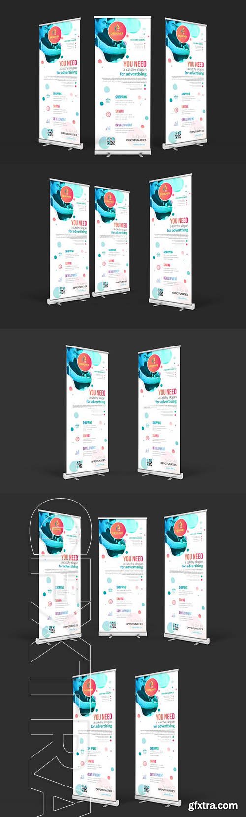 CreativeMarket - Business Roll Up Banner 1910442