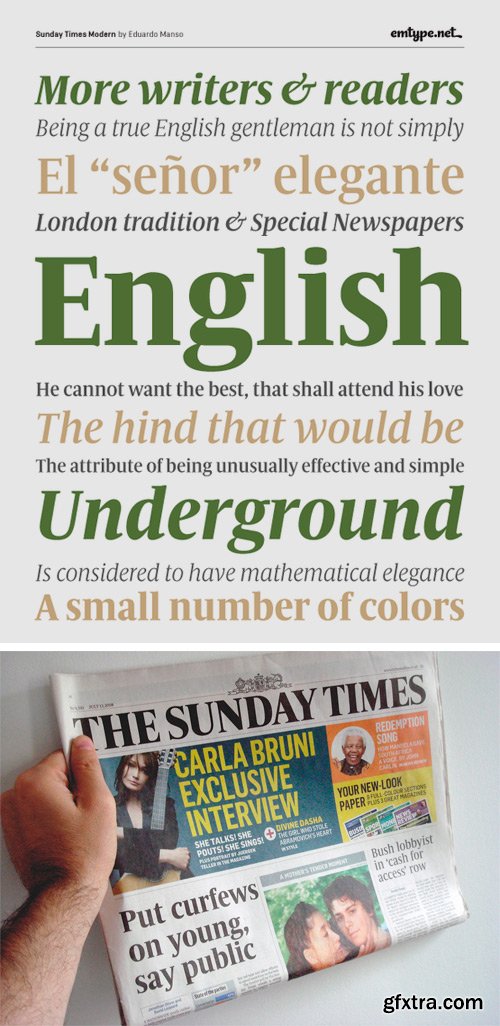 Sunday Times Modern Font Family