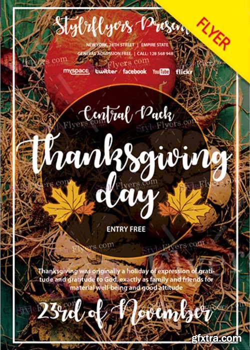 Thanksgiving Day V31 2017 PSD Flyer Template