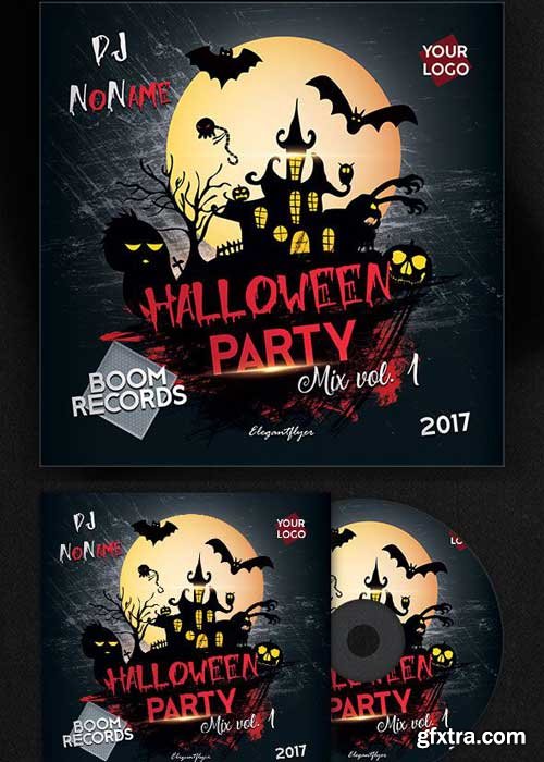 Halloween Party V8 Premium CD Cover PSD Template