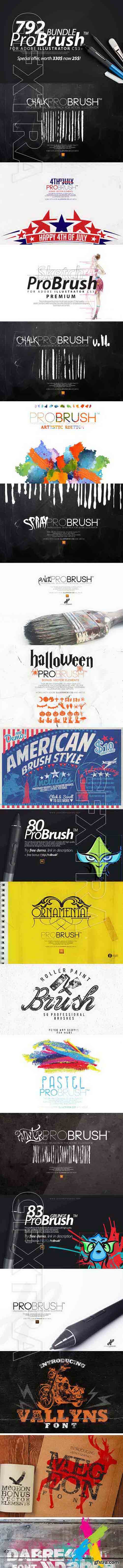 The ProBrush Bundle with 792 Brushes + Bonus