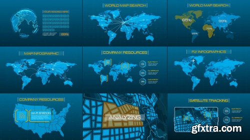 Videohive HUD Infographic Bundle 20484370