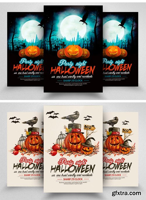 CM - 10 Halloween Flyer Bundle Vol 01 1921585