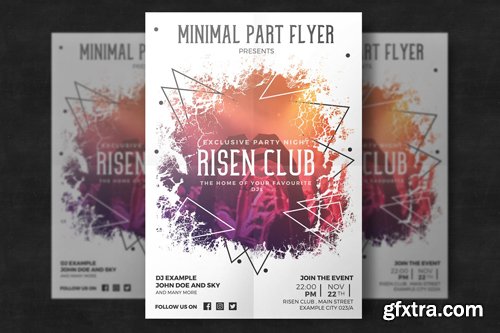 Minimal Party Flyer