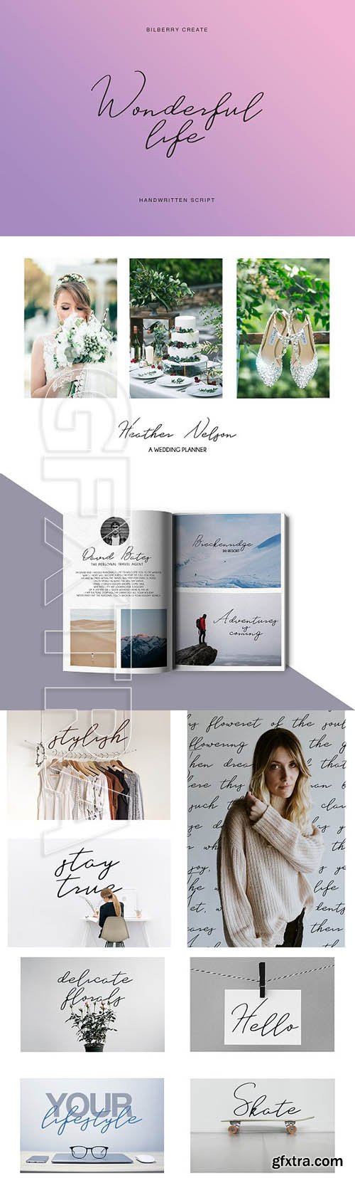 CreativeMarket - Wonderful life script 1932595