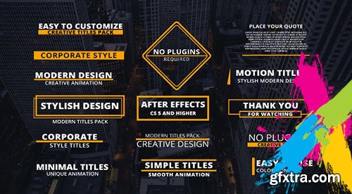 15 Corporate Titles - After Effects