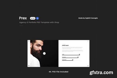 ThemeForest - Prex | Creative Agency & Portfolio PSD Template 20433627