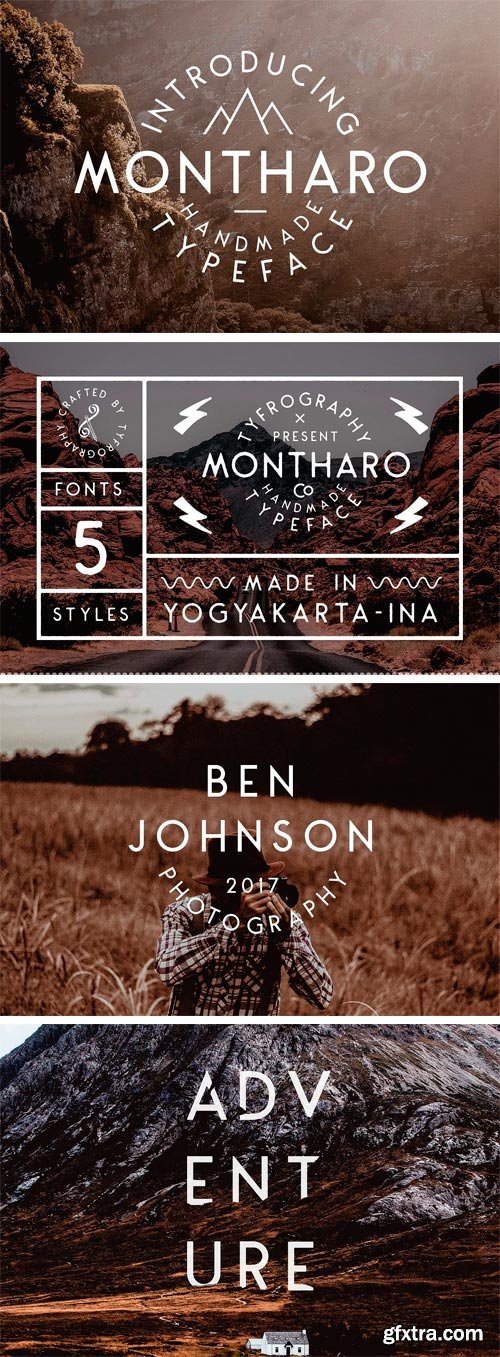 CM - Montharo Typeface + Extras 1938238