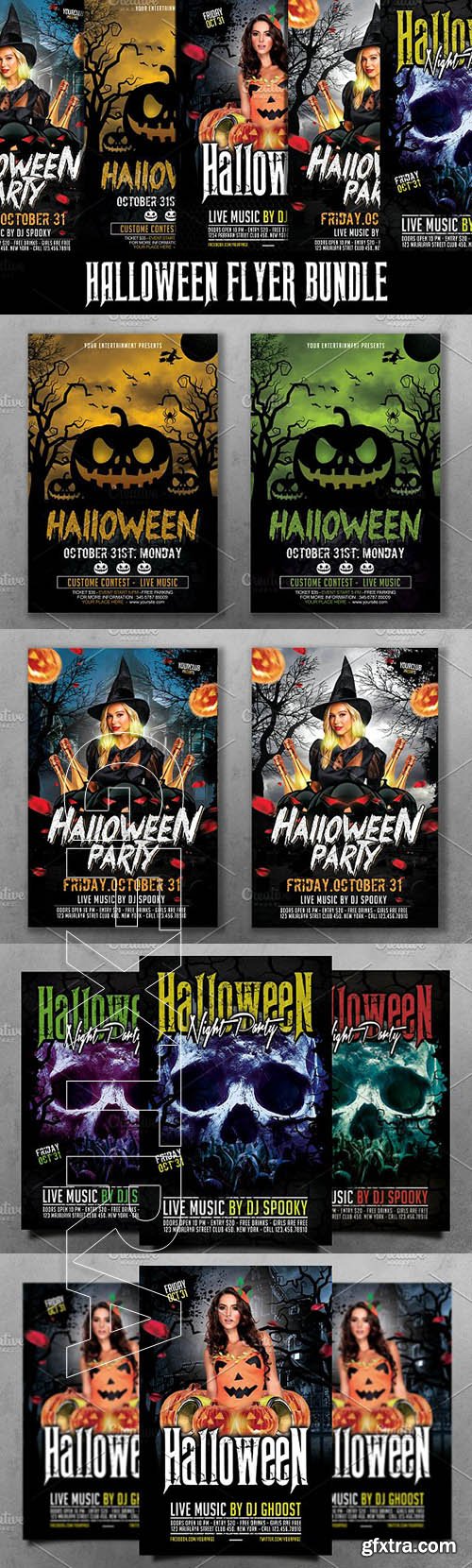 CreativeMarket - Halloween Flyer Bundle 1934090