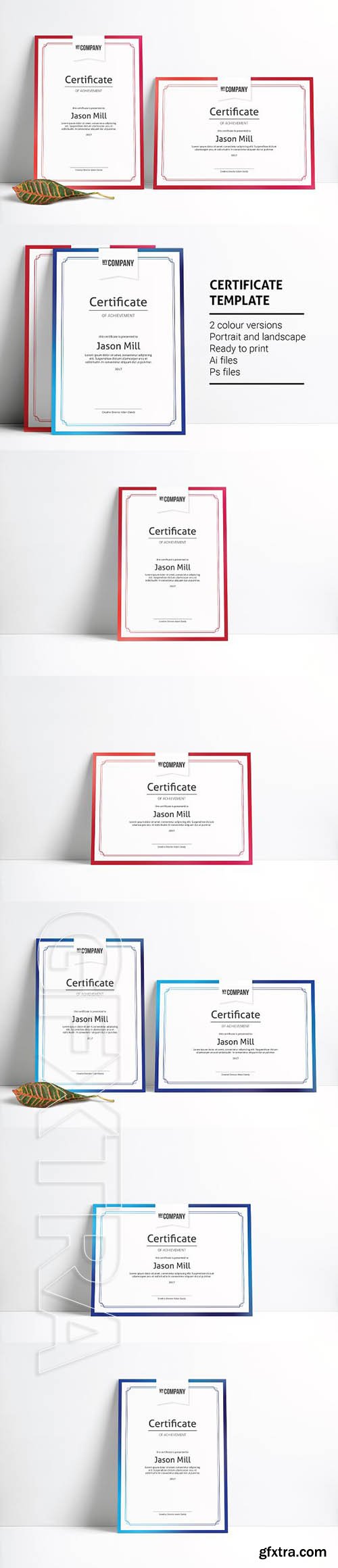 CreativeMarket - Certificate Template 1934261