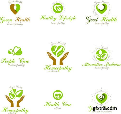 Vectors - Green Ecology Logotypes 10