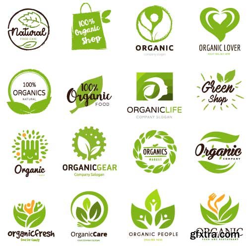 Vectors - Green Ecology Logotypes 10