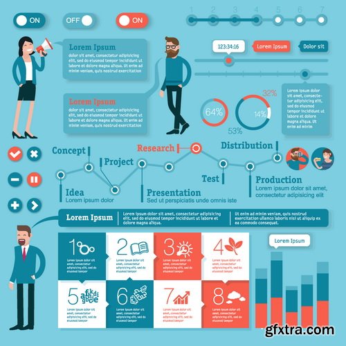 Vectors - Infographics with People 63