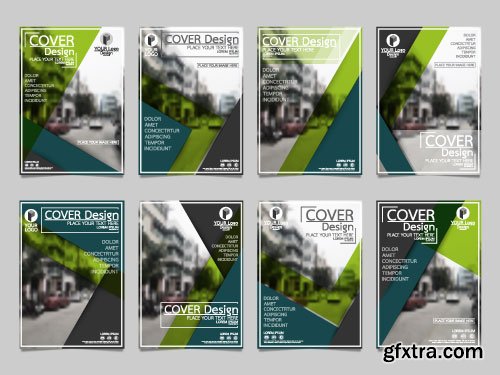 Vectors - Green Business Flyers 19