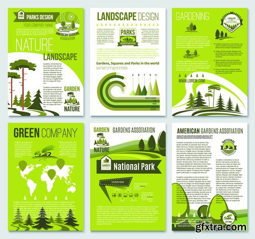 Vectors - Green Business Flyers 19