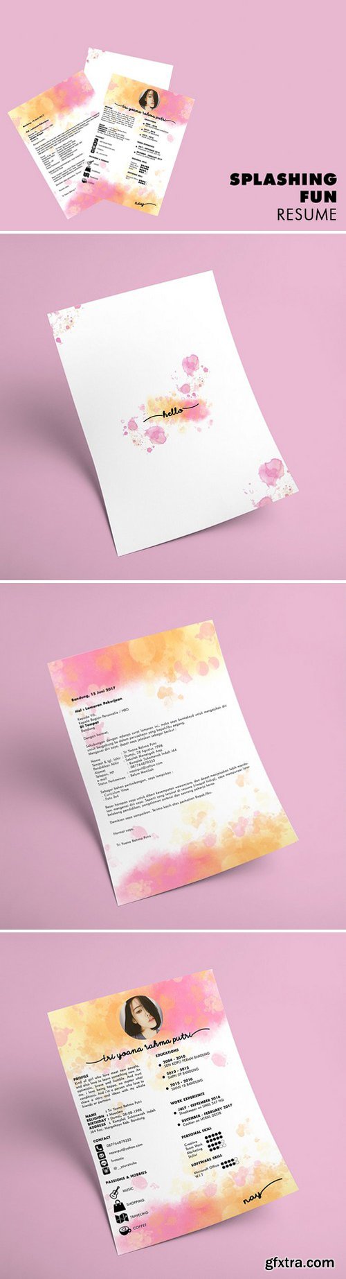 CM - Splashing Fun Resume & Cover Letter 1865966