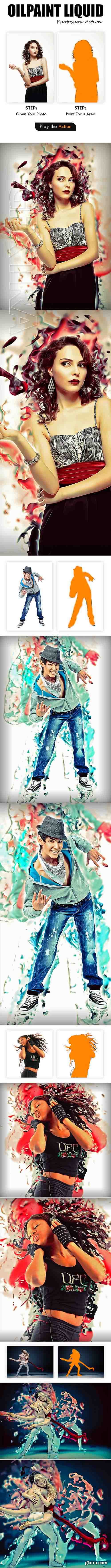 GraphicRiver - Oilpaint Liquid Photoshop Action 20733772