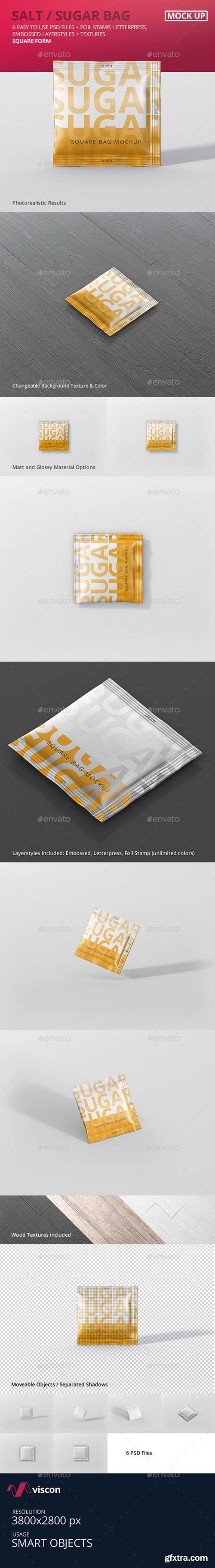 Graphicriver - Salt / Sugar Bag Mockup - Square 20620545