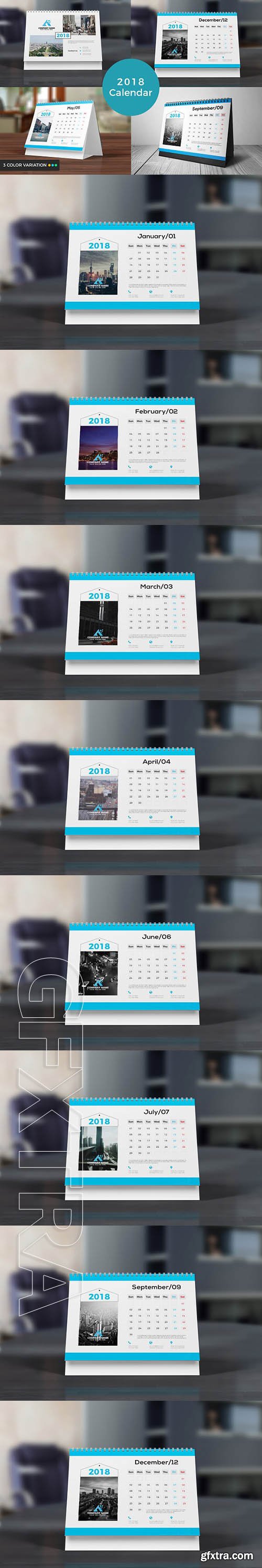 CreativeMarket - Calendar 2018 1911066