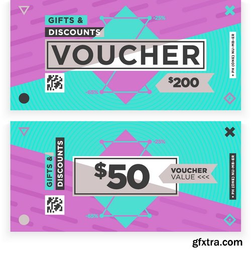 Vectors - Gift Voucher Templates 36