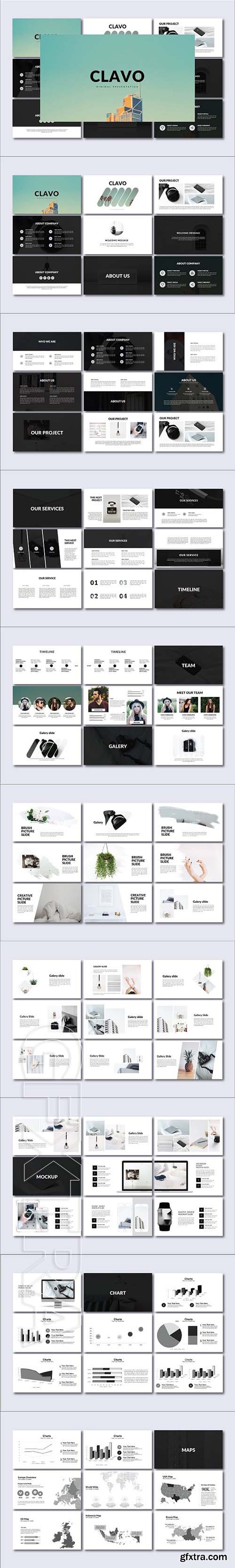 CreativeMarket - Clavo Minimal Presentation 1933478